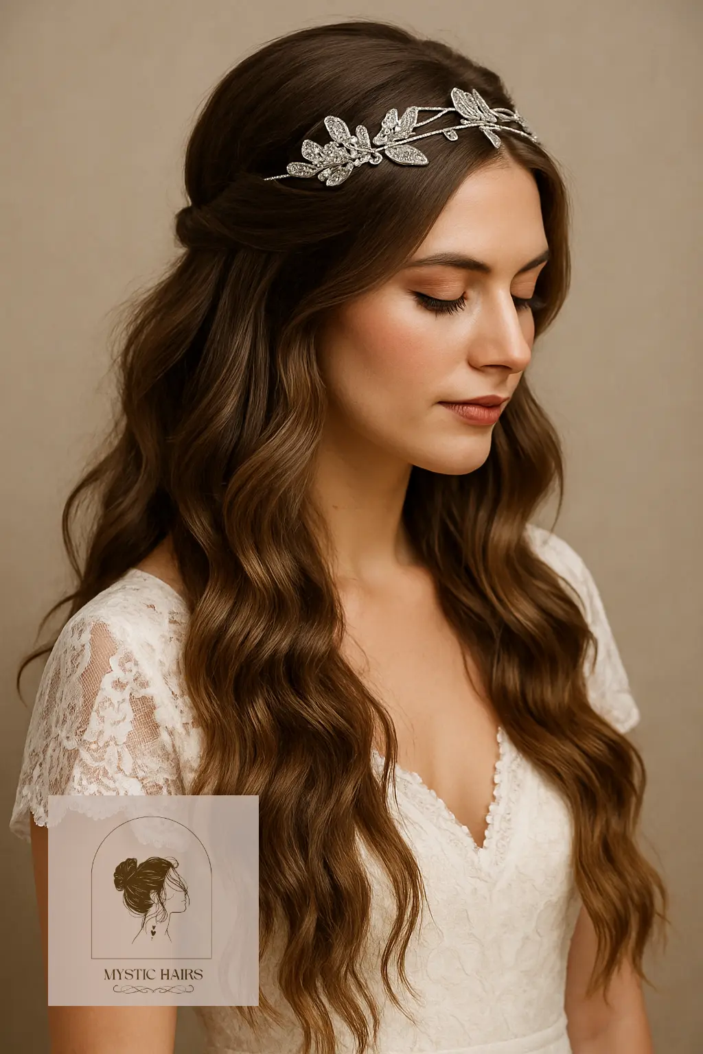 Soft Boho Waves with Headpiece