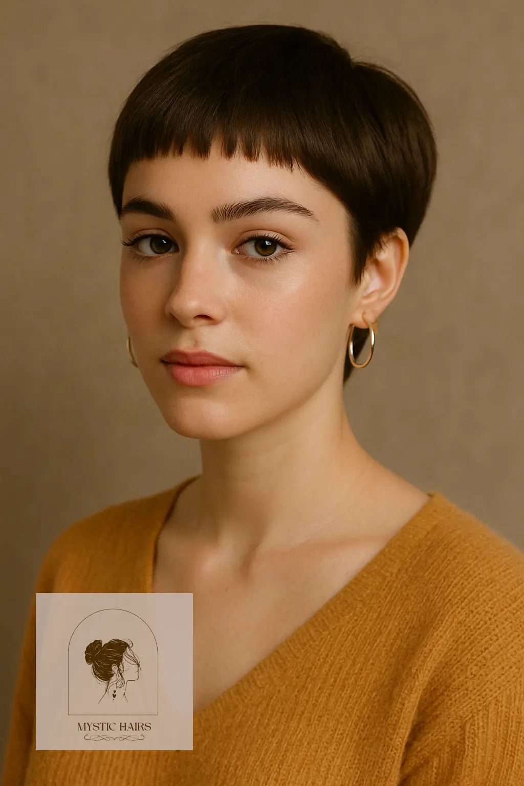 Soft Bowl Pixie with Baby Bangs