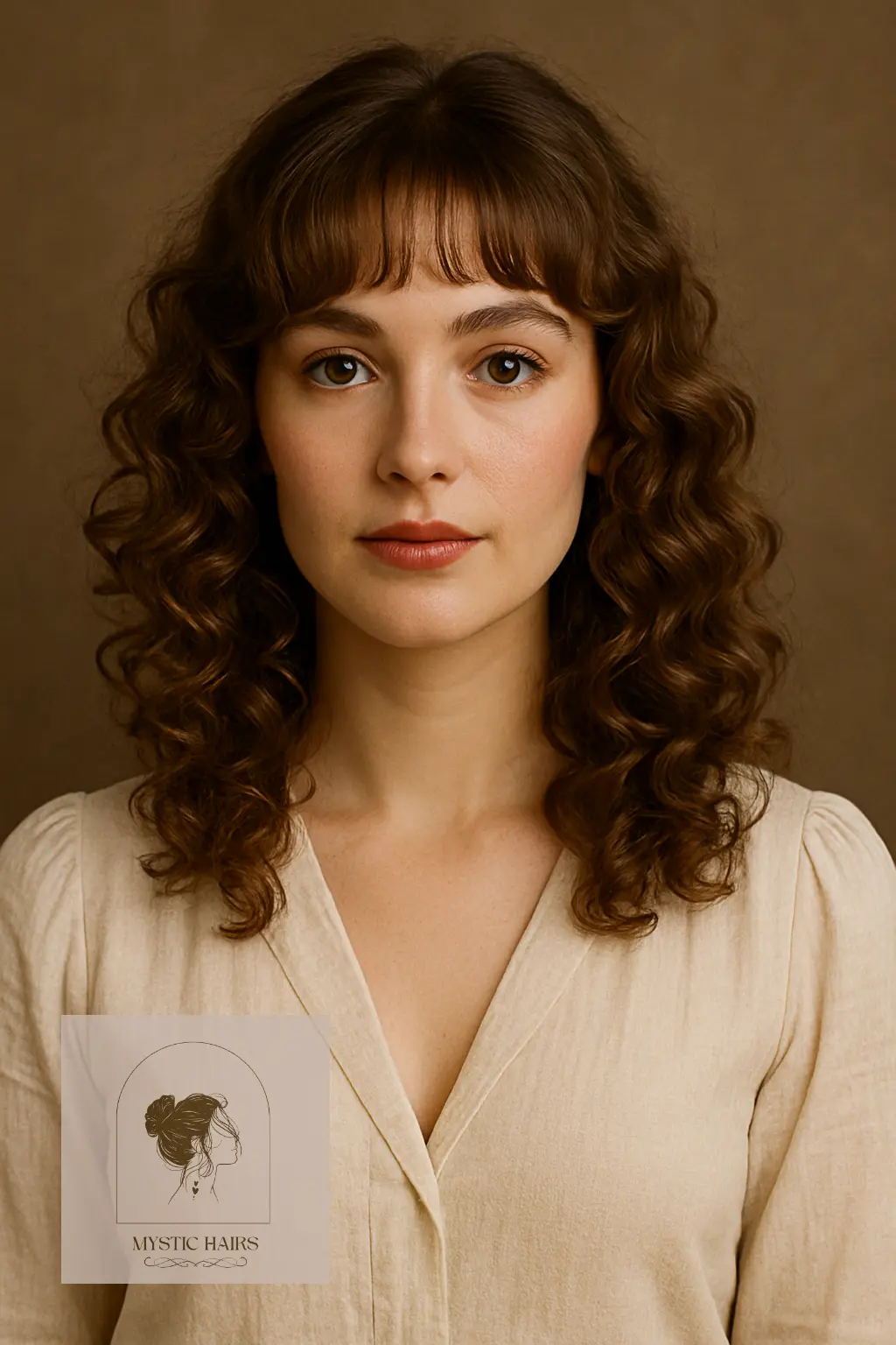 Soft Curls with Delicate Fringe