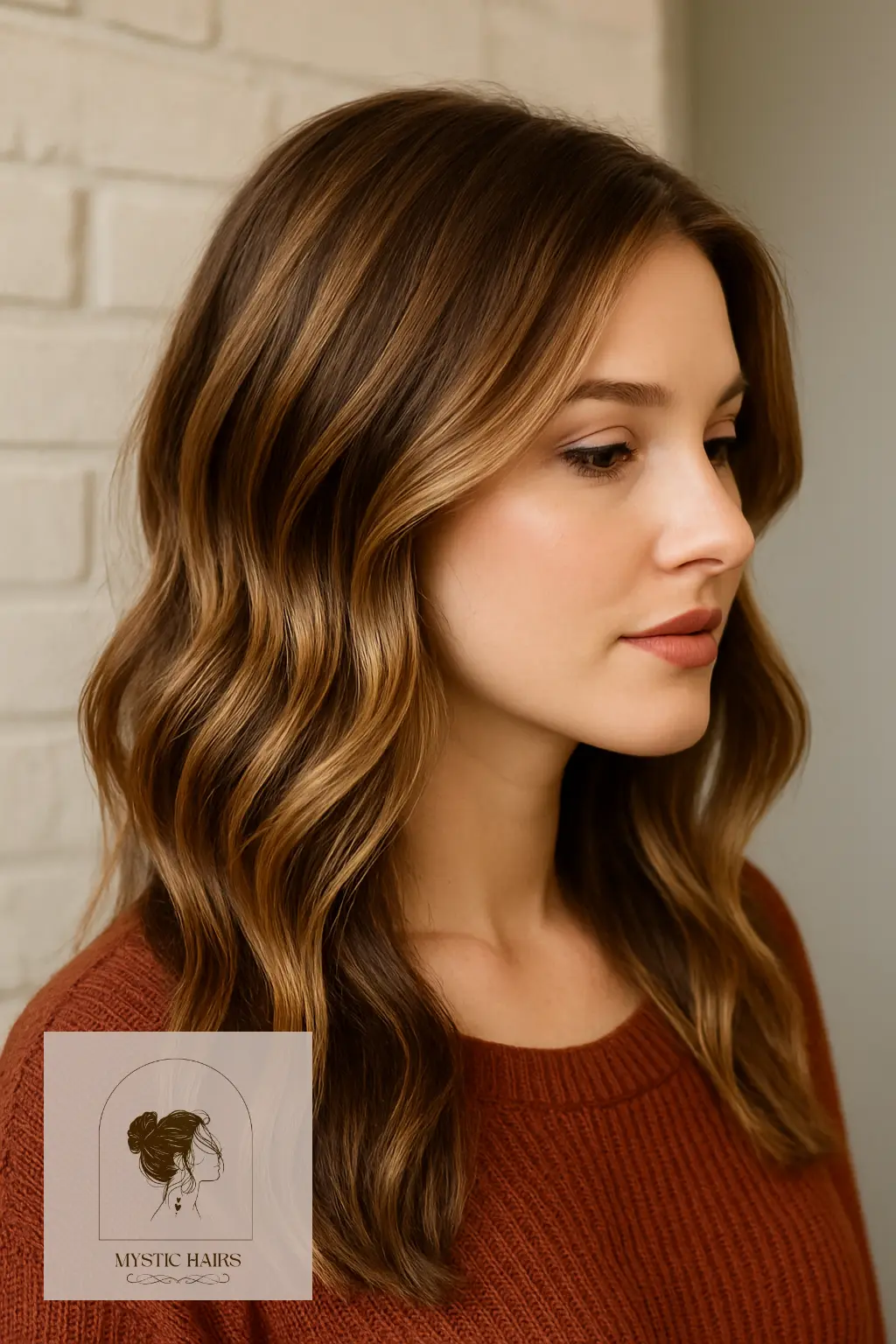 Soft Honey Highlights on Brown