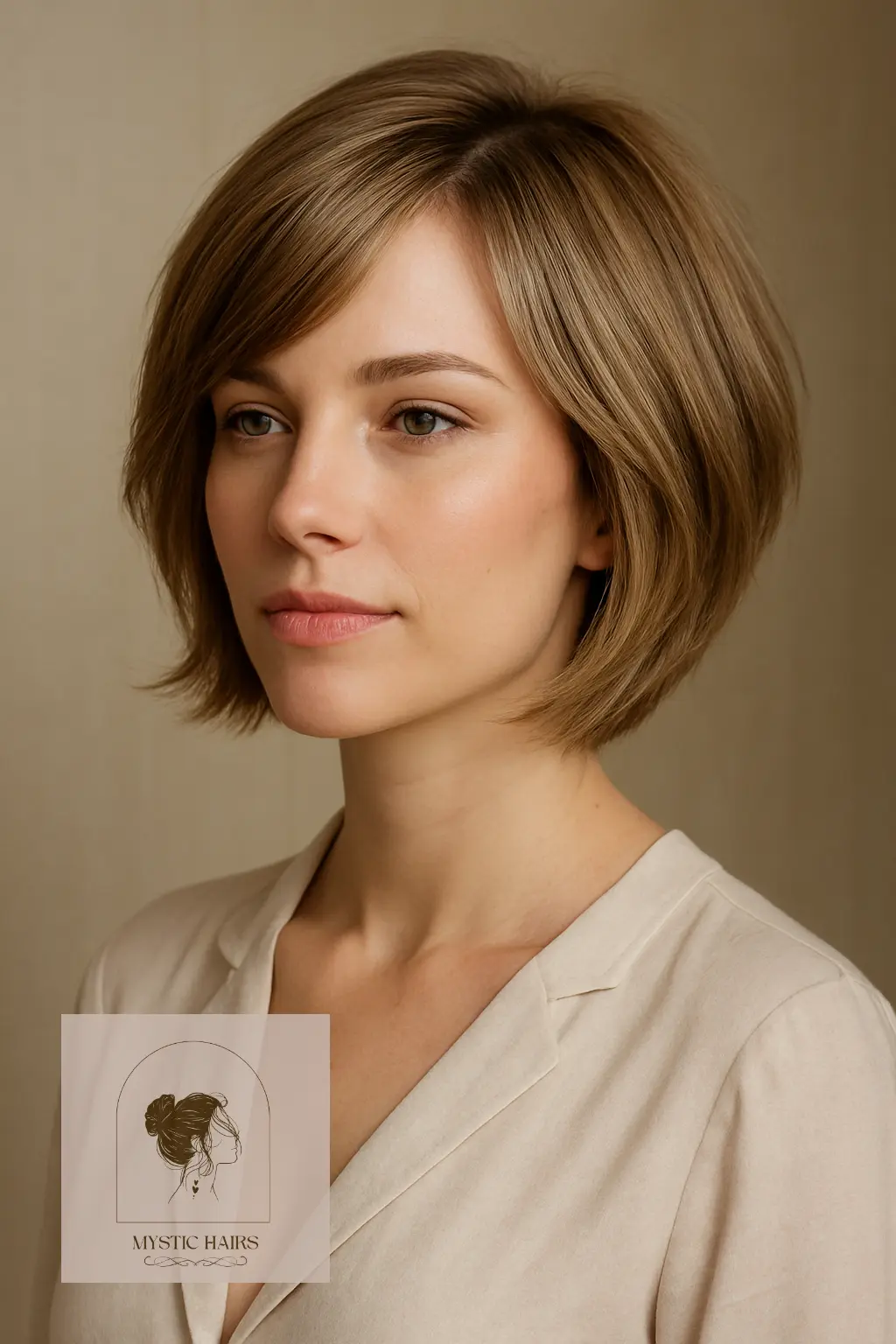 Soft Layered Bob with Subtle Volume