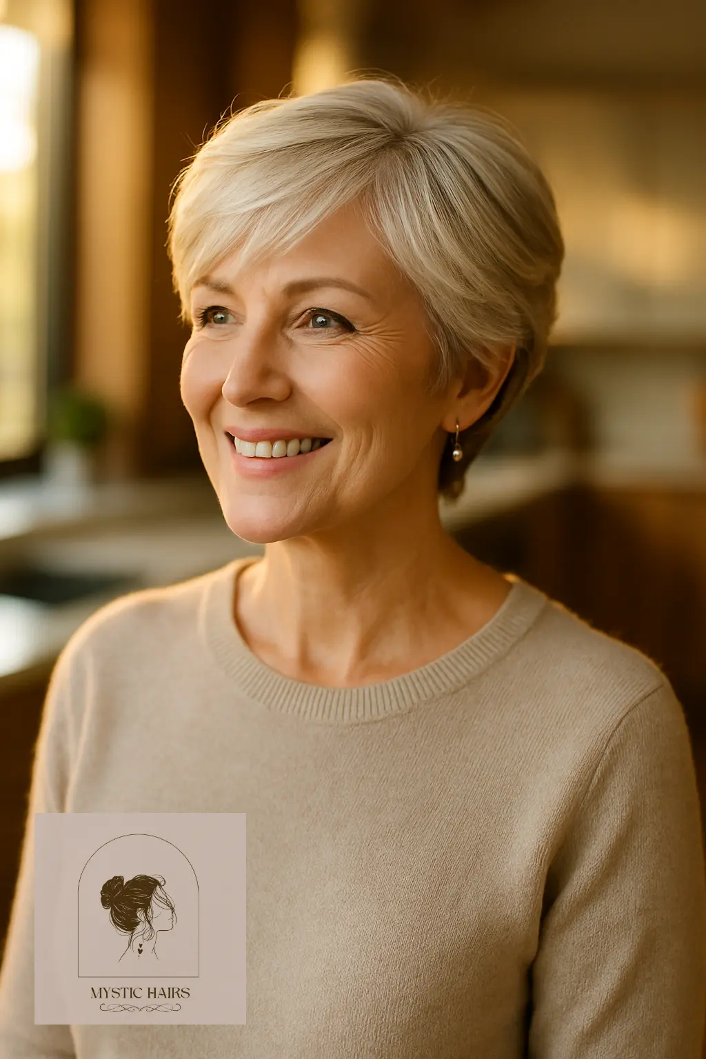 Soft Layered Pixie Cut
