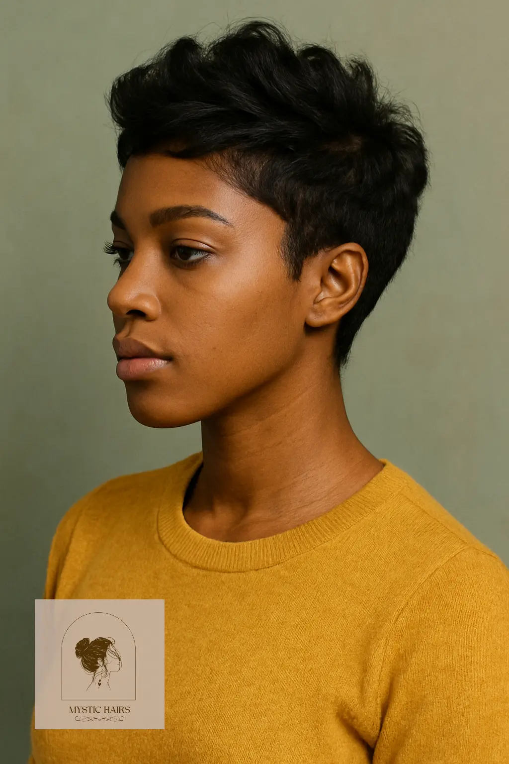 Soft Natural Pixie with Volume