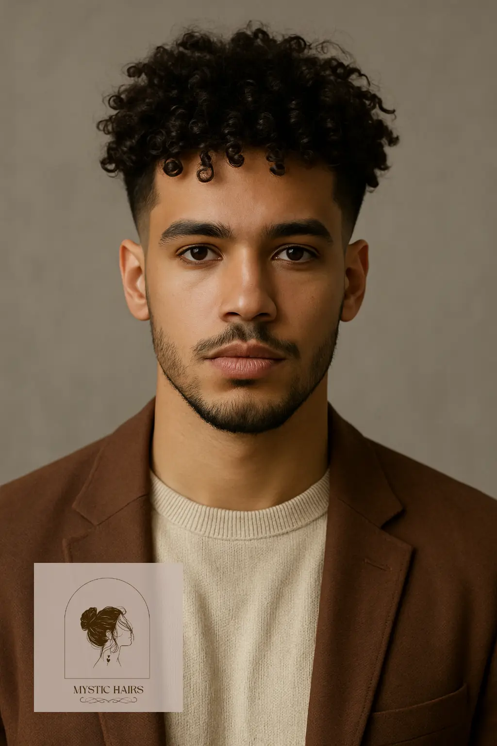 Taper Fade with Long Curls