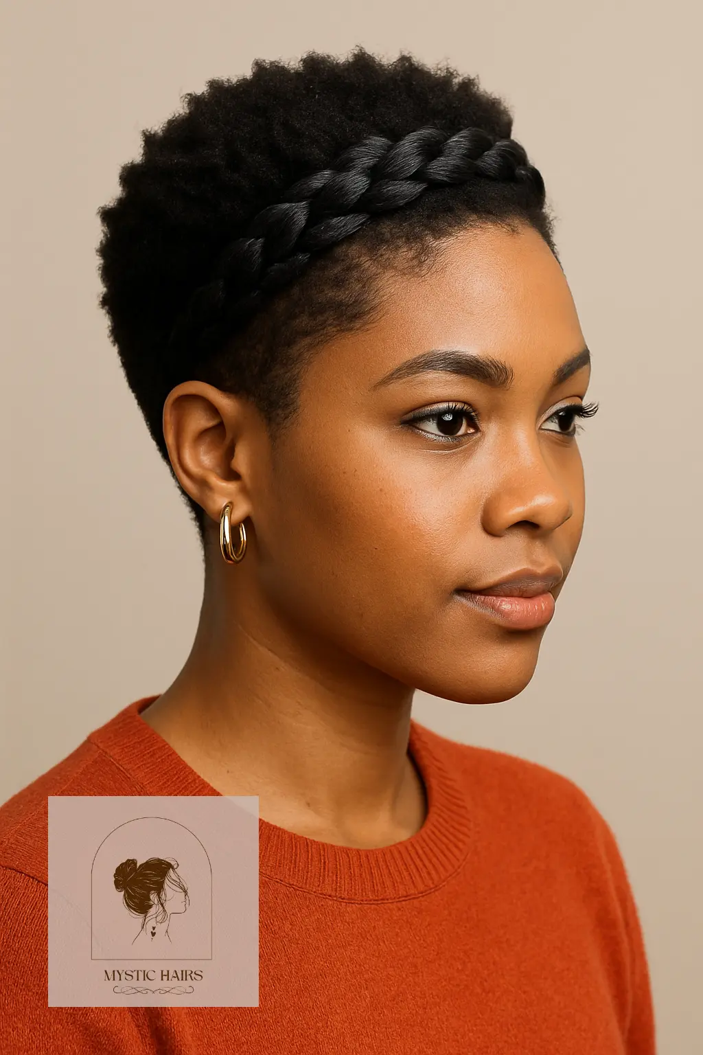 Tapered Cut with Braided Headband