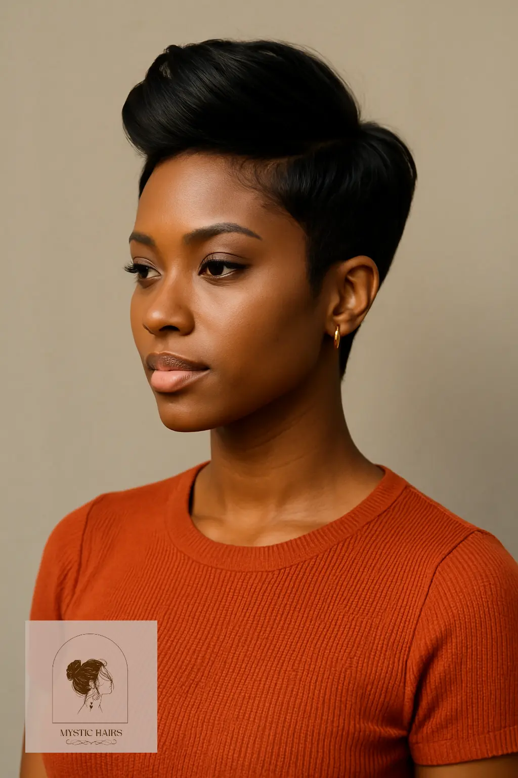 Tapered Pixie with Crown Volume
