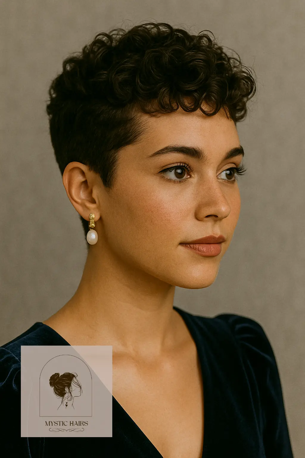 Tapered Sides with Soft Top Curls
