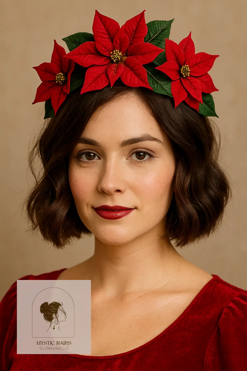 Textured Lob with Poinsettia Crown