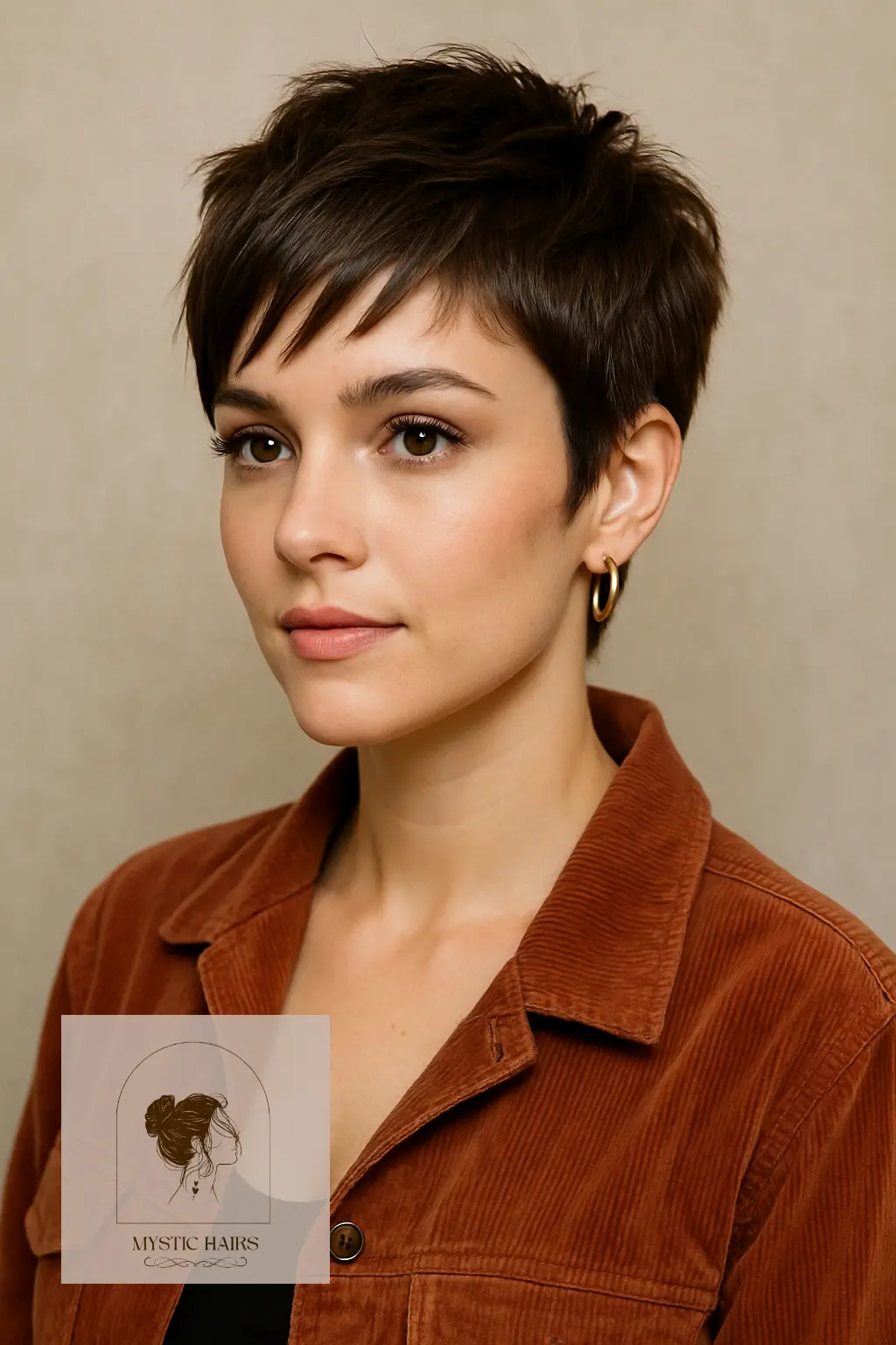 Textured Pixie with Asymmetrical Fringe