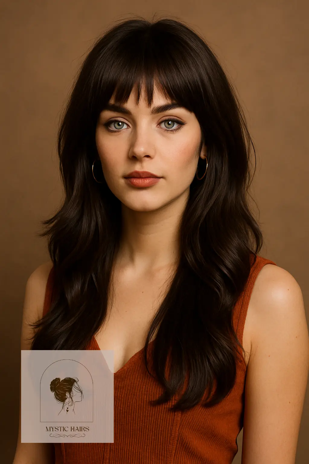 Thick Hair with Layered Fringe