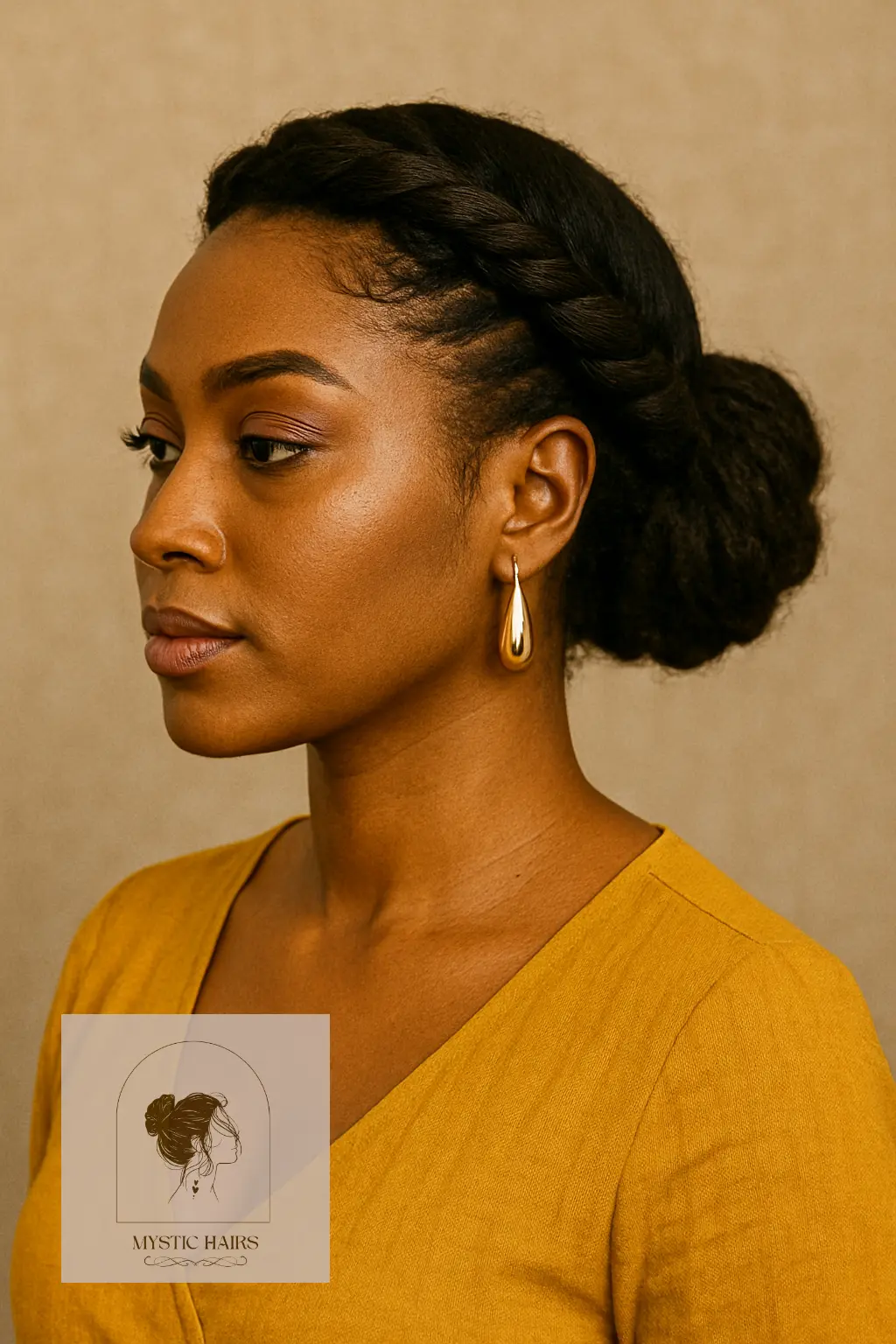 Twisted Crown with Back Bun