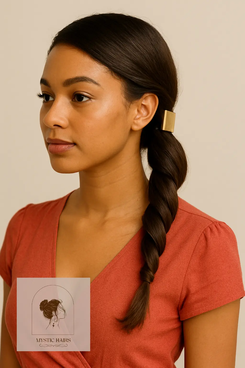 Twisted Side Ponytail With Clip