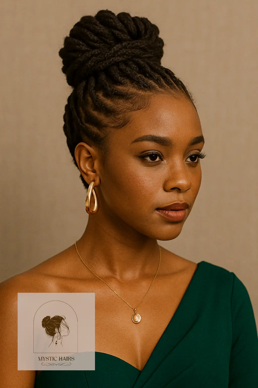 Twisted Updo for Elegant Wear