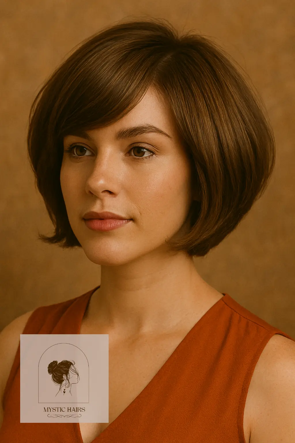 Voluminous Bob with Rounded Layers