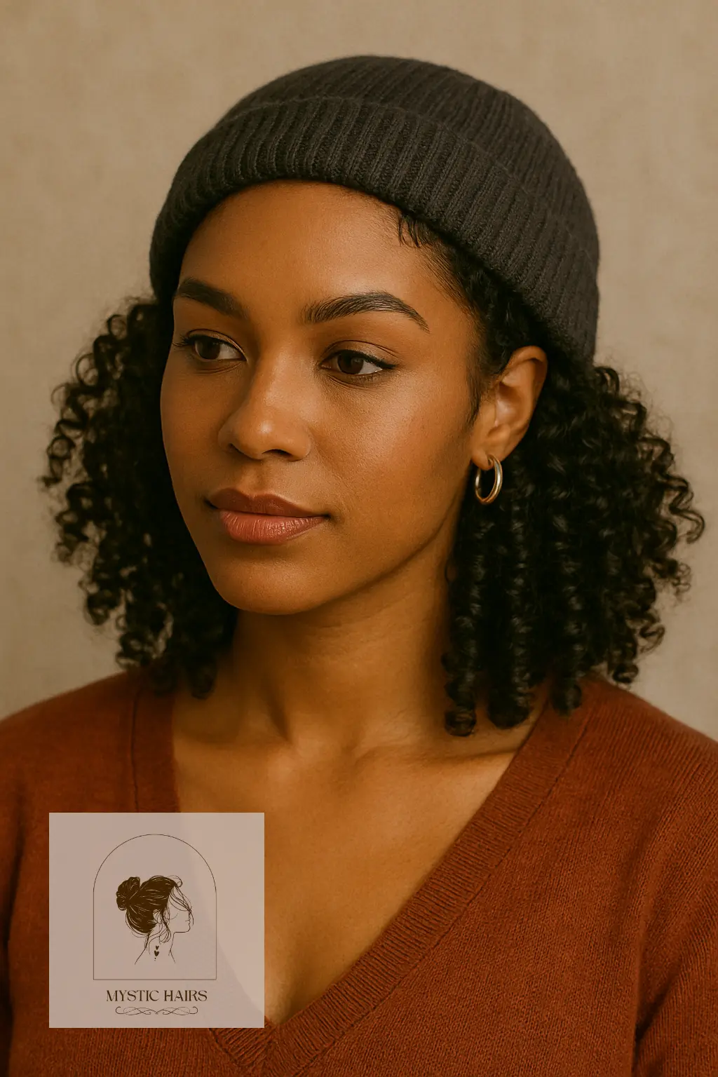 Wash-and-Go Curls Pushed Back