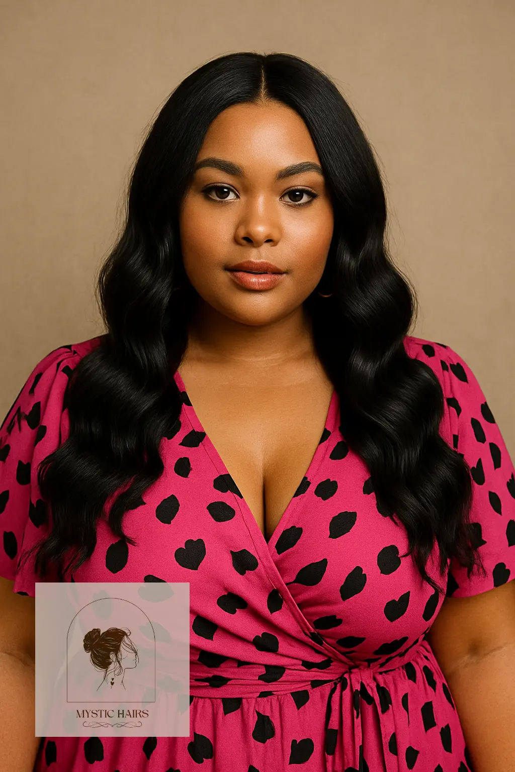 Wavy Wig With Middle Part