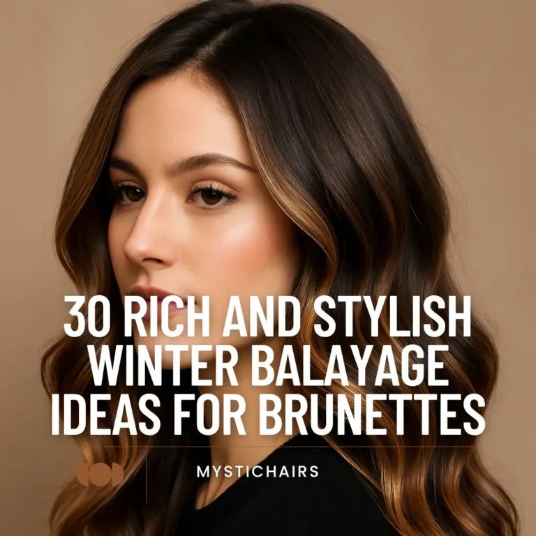Winter Balayage Ideas for Brunettes