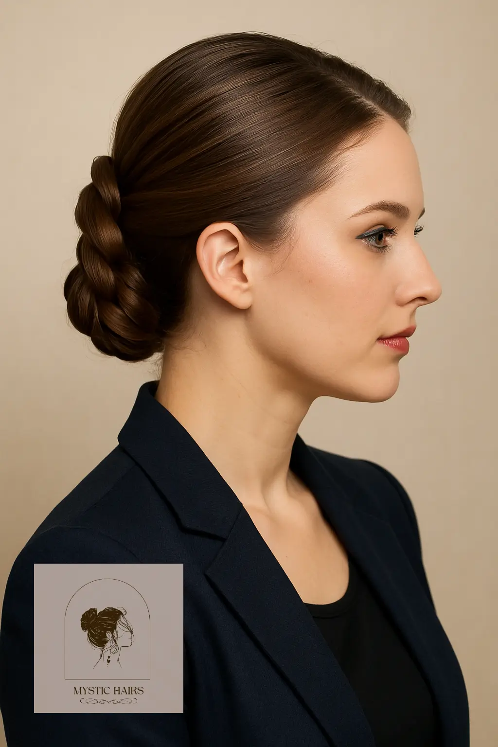 Wrapped Rope Braid Updo