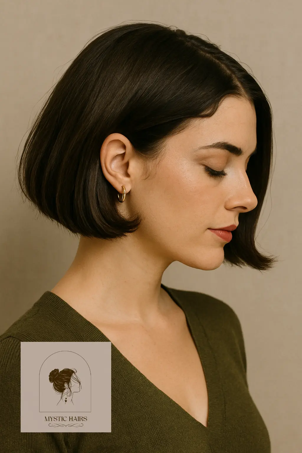 Zigzag Part Bob with Mini Hoops