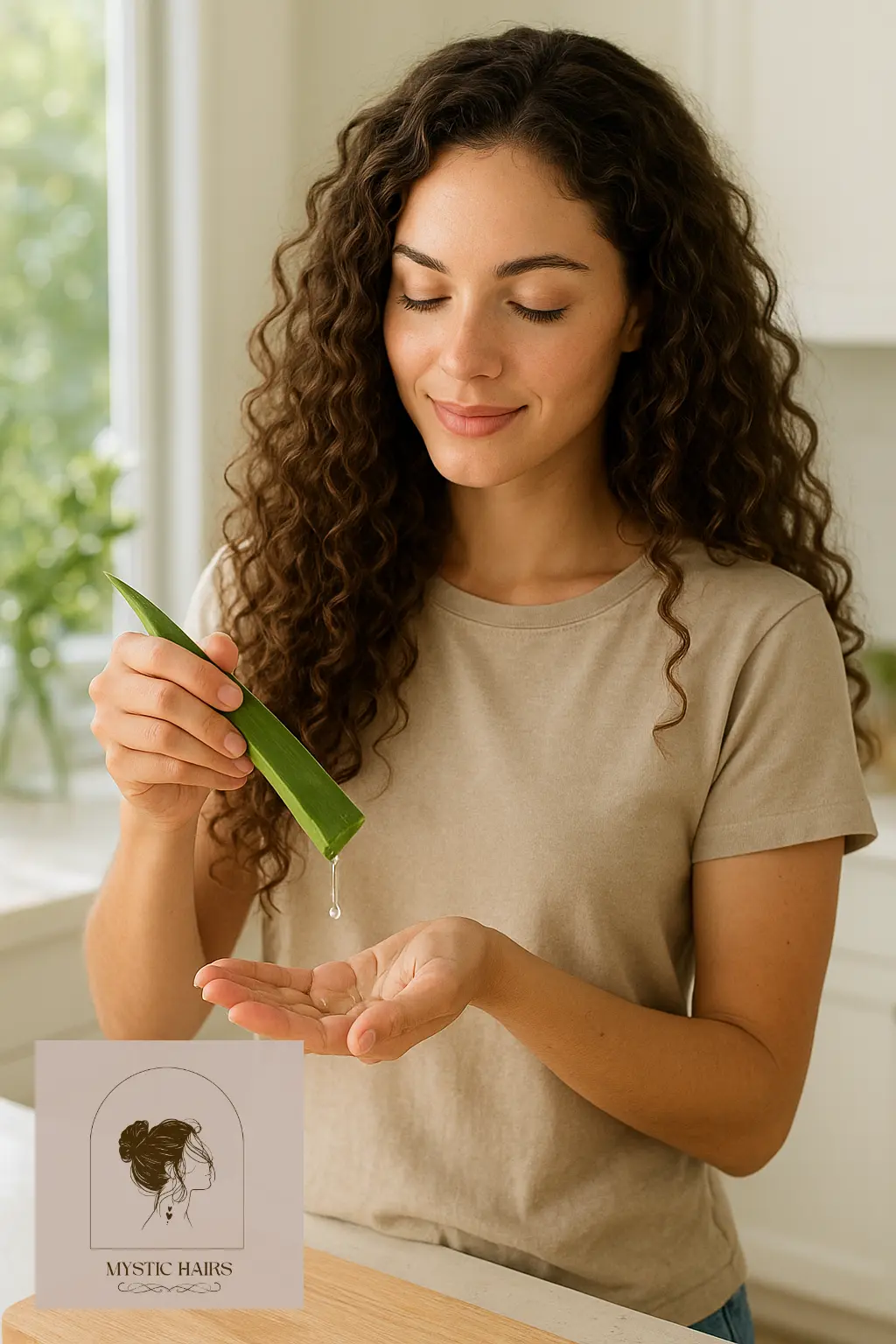 Aloe Vera Gel for Curl Definition