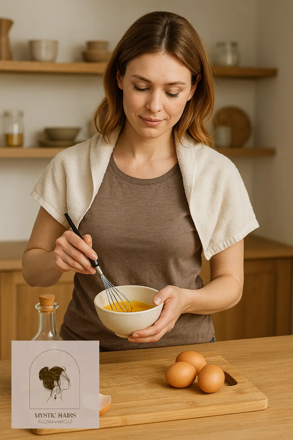Apply Egg Masks to Strengthen and Rebuild