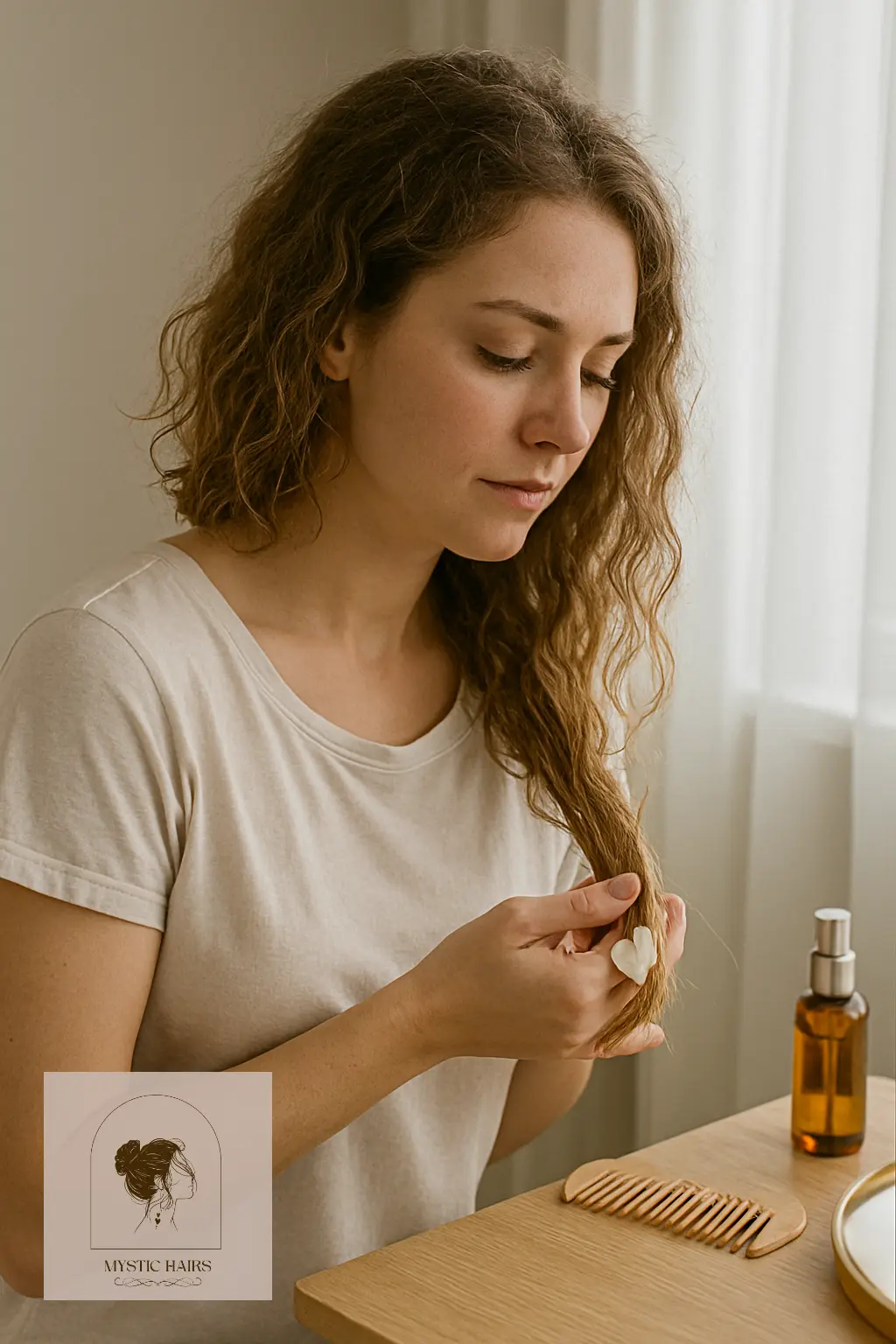 Apply Leave-In Conditioner or Serum to Damp Hair