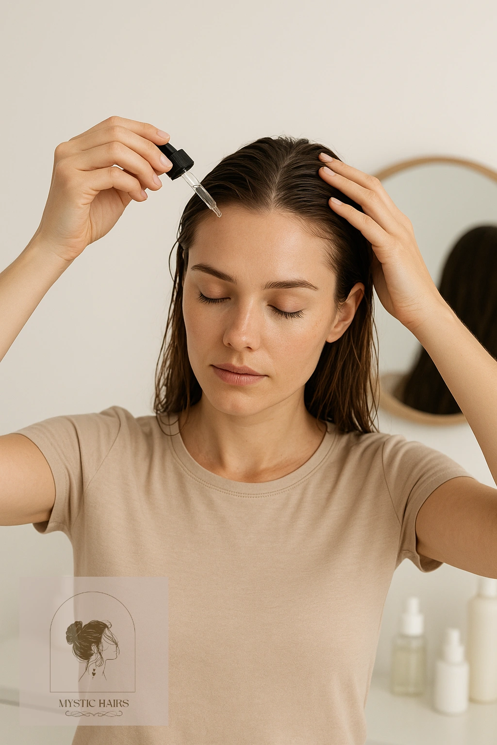 Apply a Scalp Serum to Nourish and Stimulate Growth