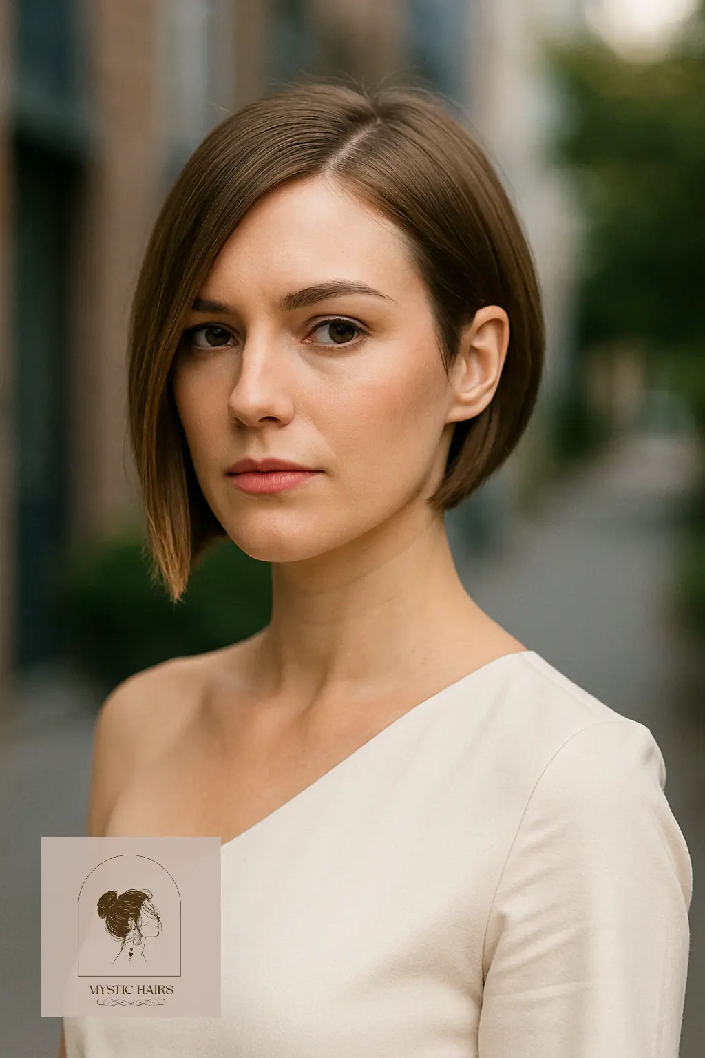 Asymmetrical Bob with Subtle Layers