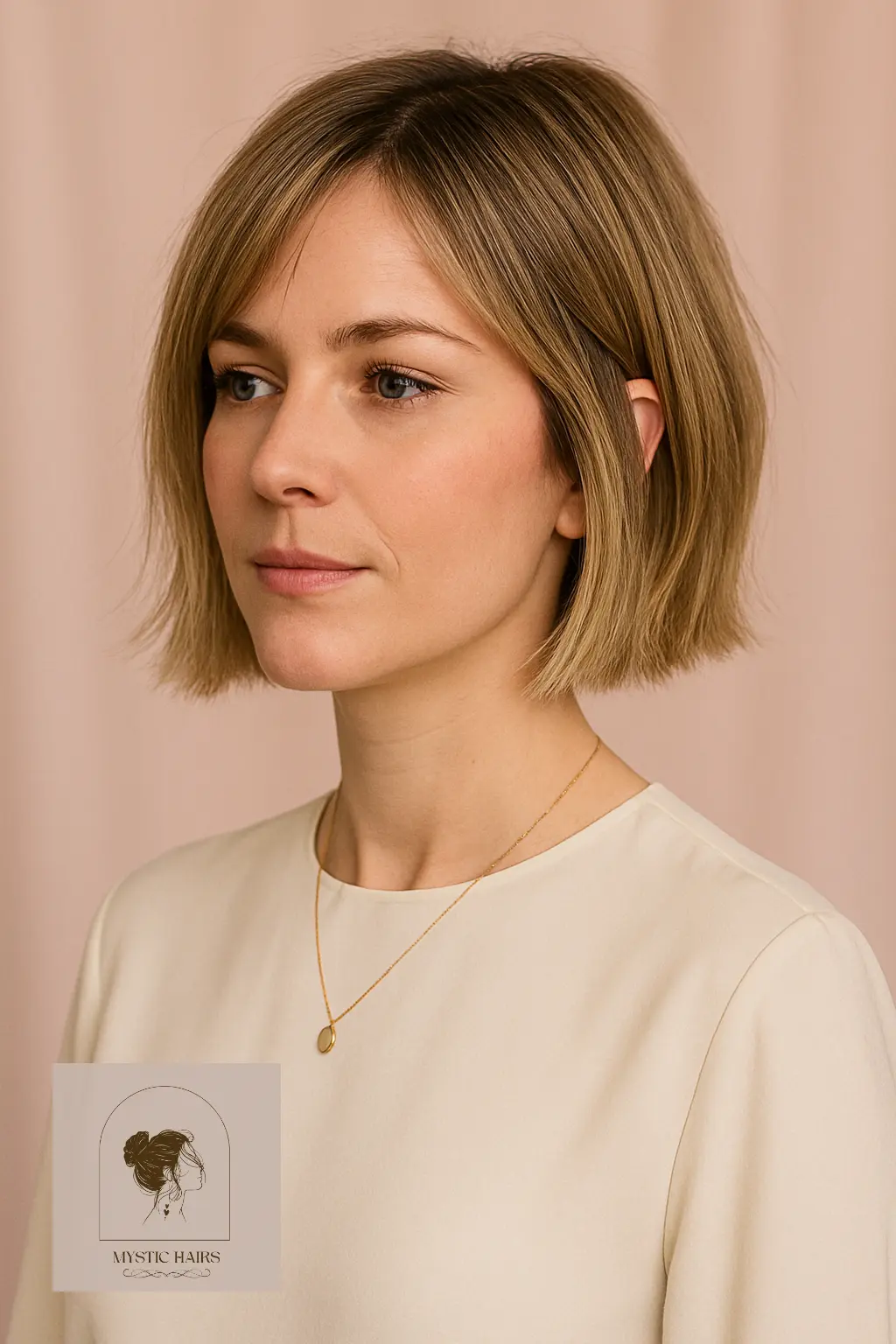 Blunt Choppy Bob with Textured Ends