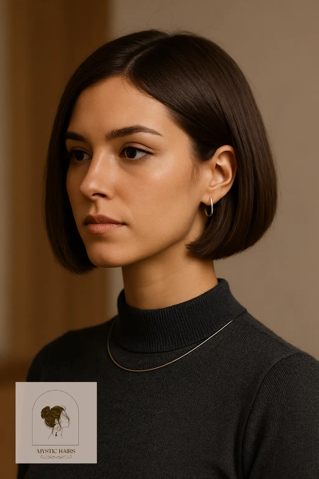 Cocoa Brown Chin-Length Bob
