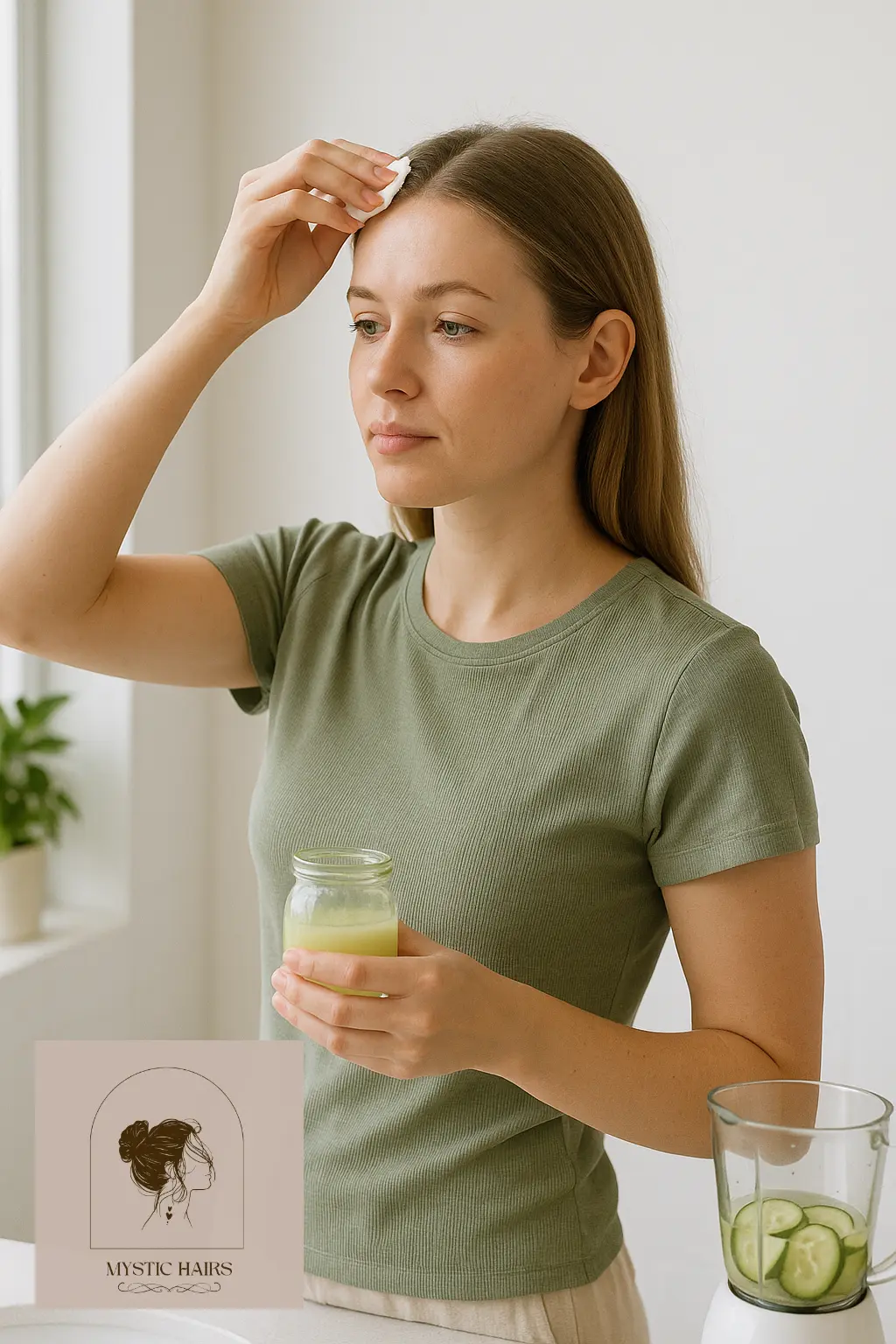Cucumber Juice to Cool and Detox the Scalp