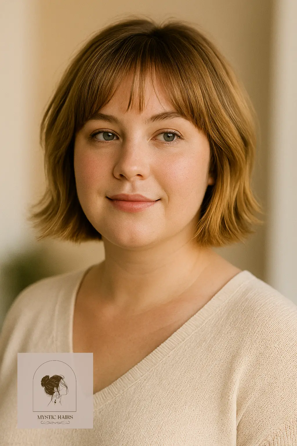 Feathered Bob with Bangs