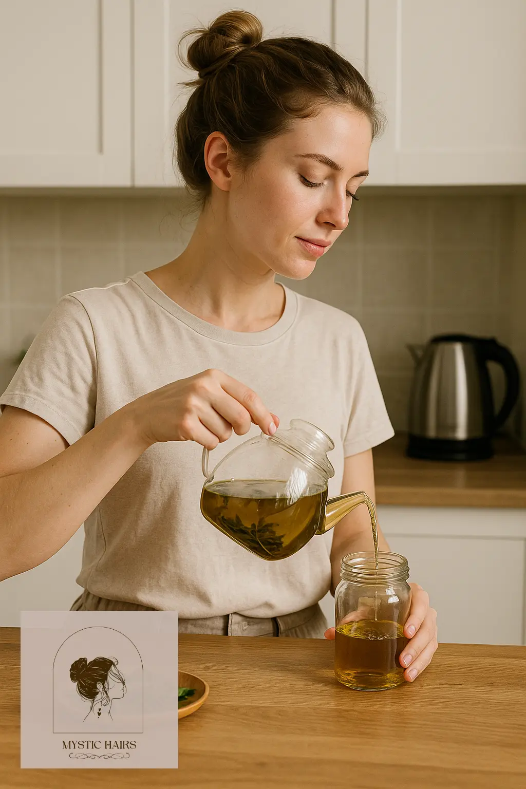 Green Tea Rinse to Regulate Sebum
