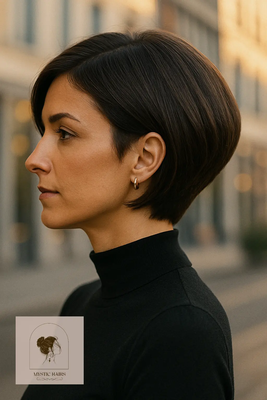 Inverted Bob with Stacked Back