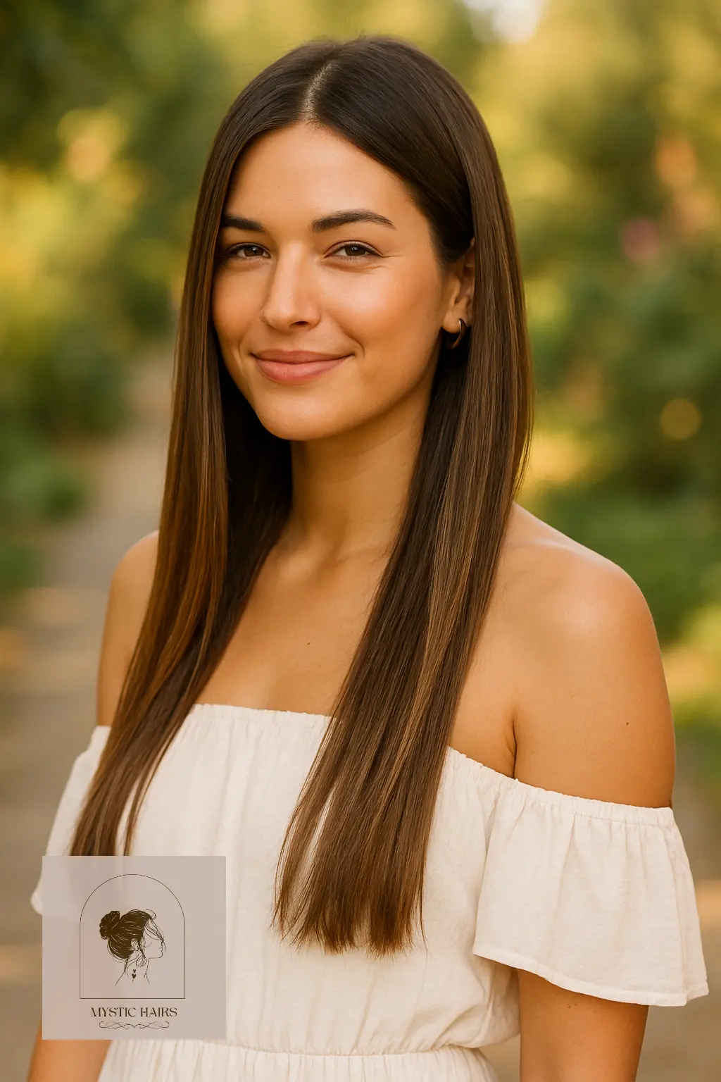 Long Straight Hair with Subtle Highlights