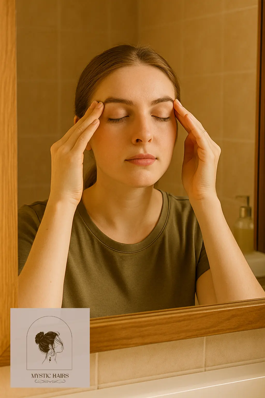 Massage the Brow Area to Stimulate Follicles