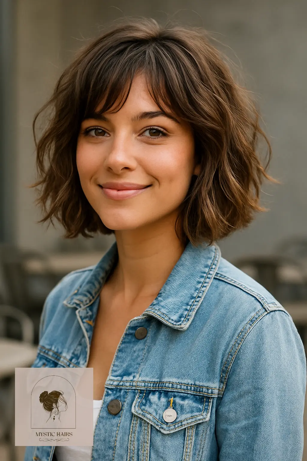 Mocha Tousled Bob with Texture