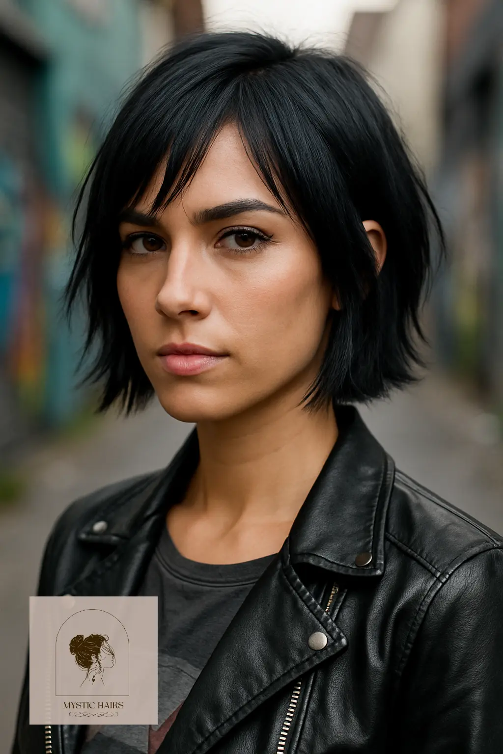 Razor Cut Bob with Choppy Ends