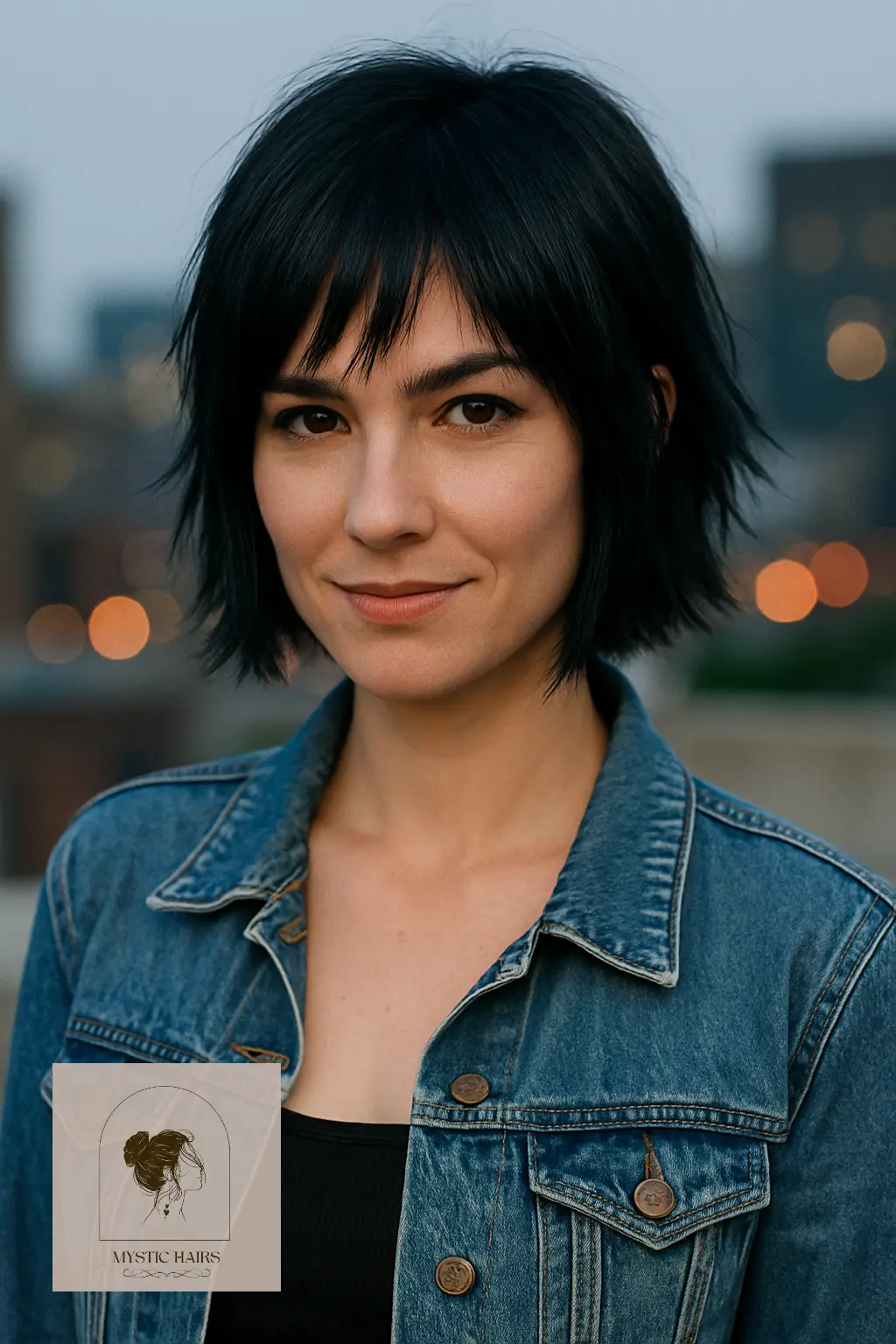 Razor-Cut Bob with Choppy Layers