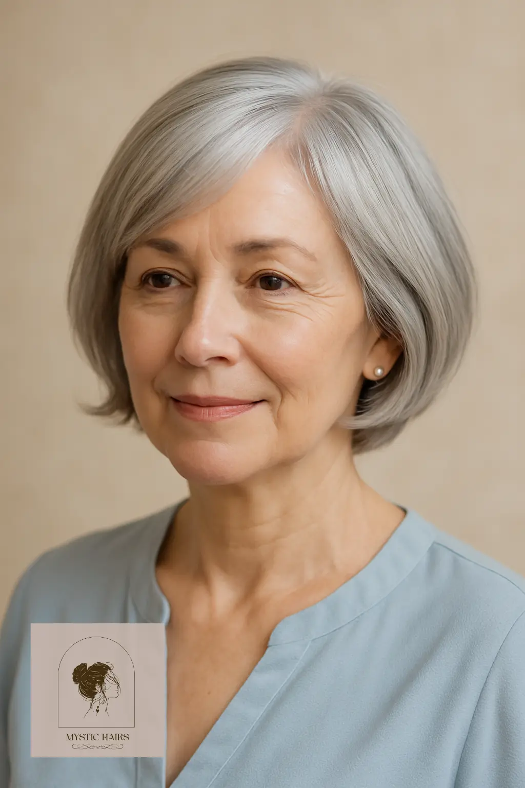 Rounded Bob with Gentle Flicks