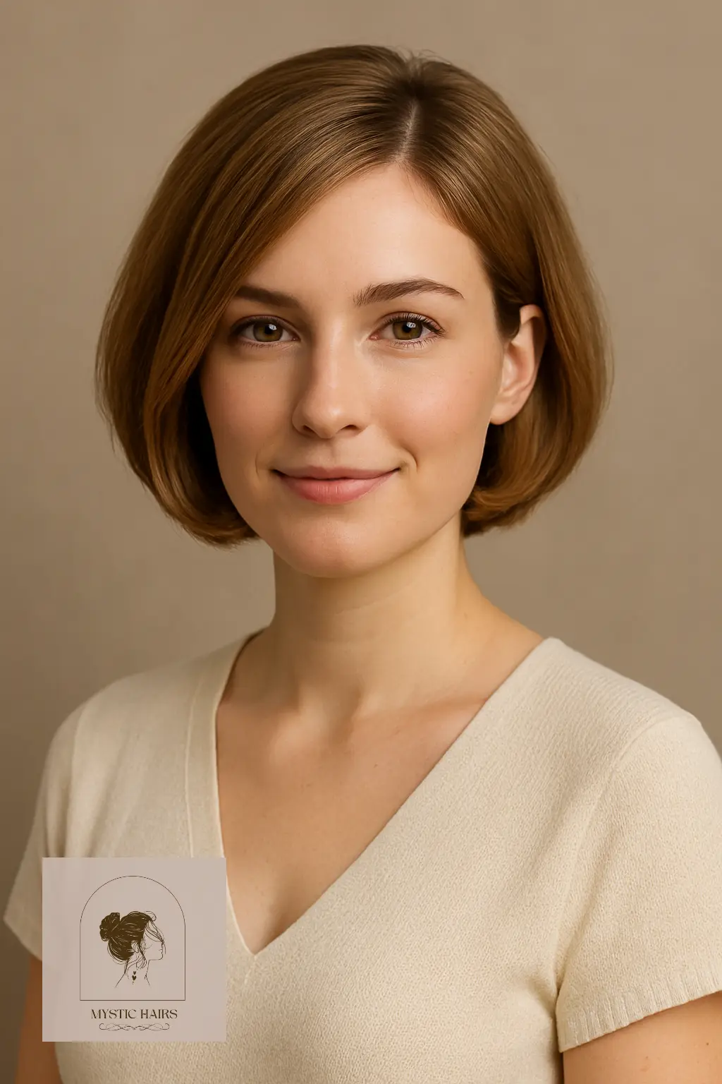 Rounded Bob with Subtle Volume