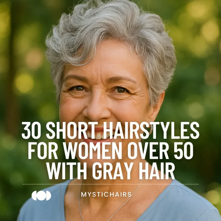 Short Hairstyles for Women Over 50 with Gray Hair