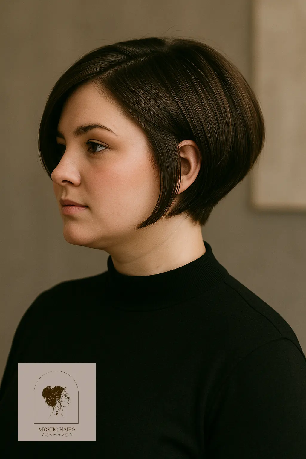 Short Inverted Bob with Stacked Back