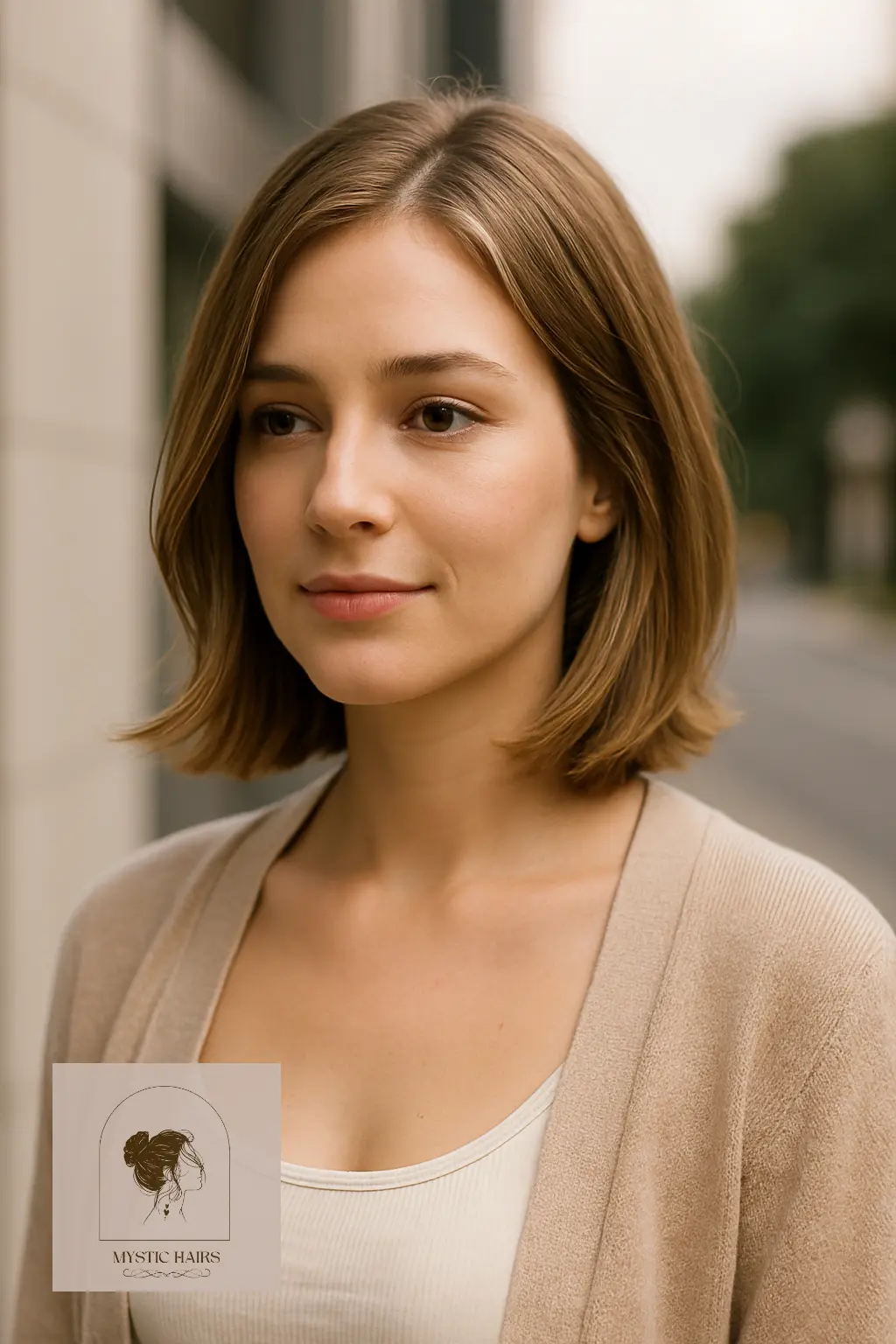 Shoulder-Length Bob with Side Layers