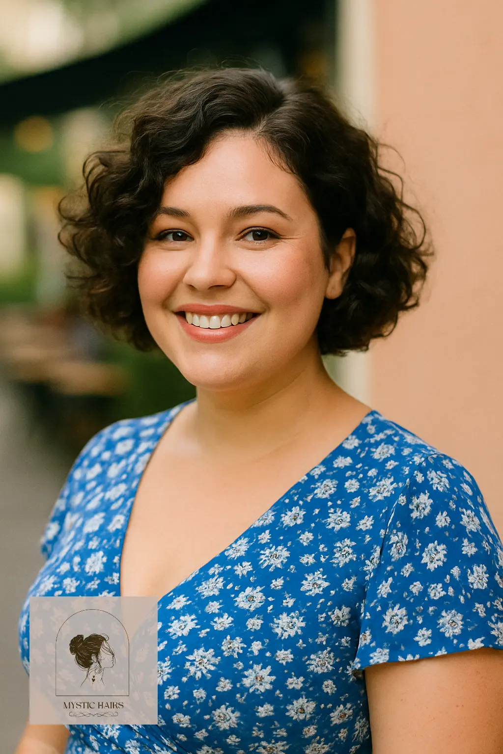 Side-Swept Curly Bob