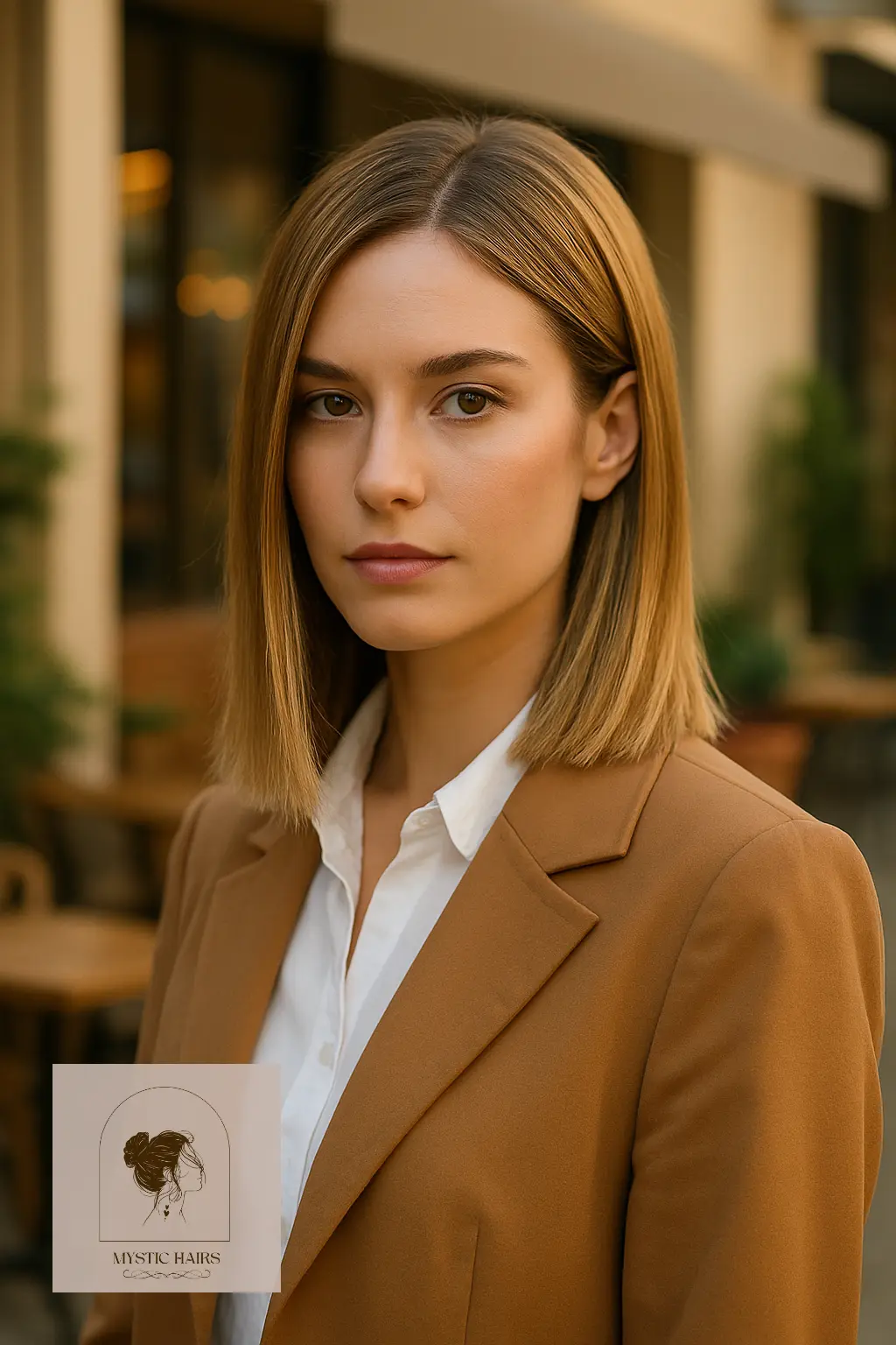 Sleek Lob (Long Bob) with Textured Ends