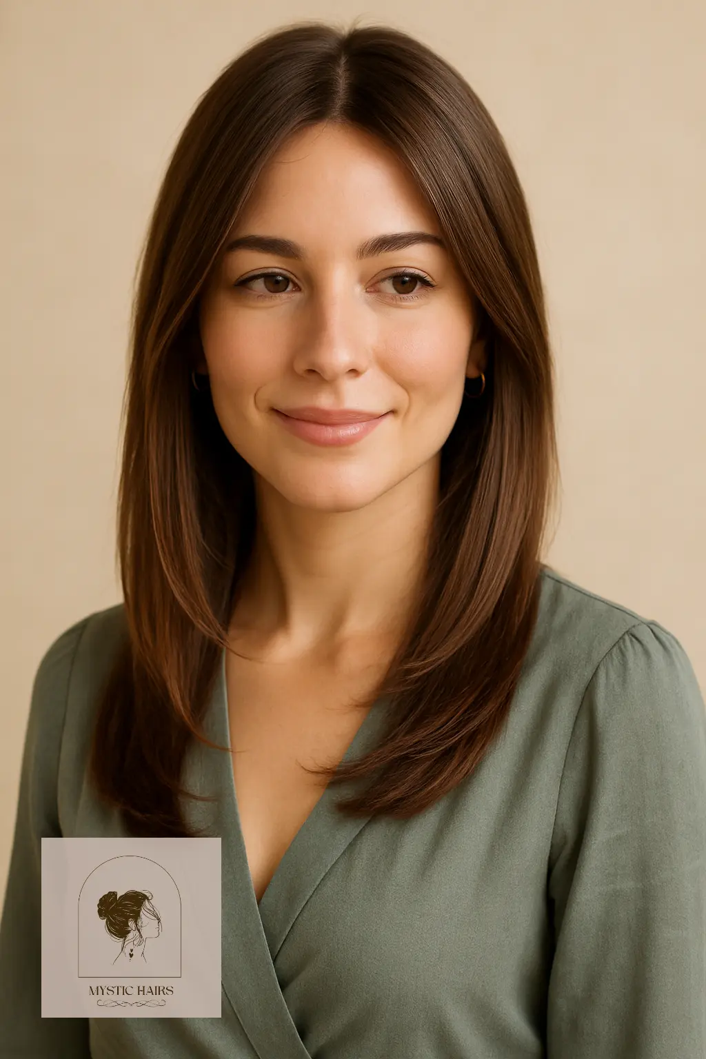 Straight Hair with Face-Framing Layers