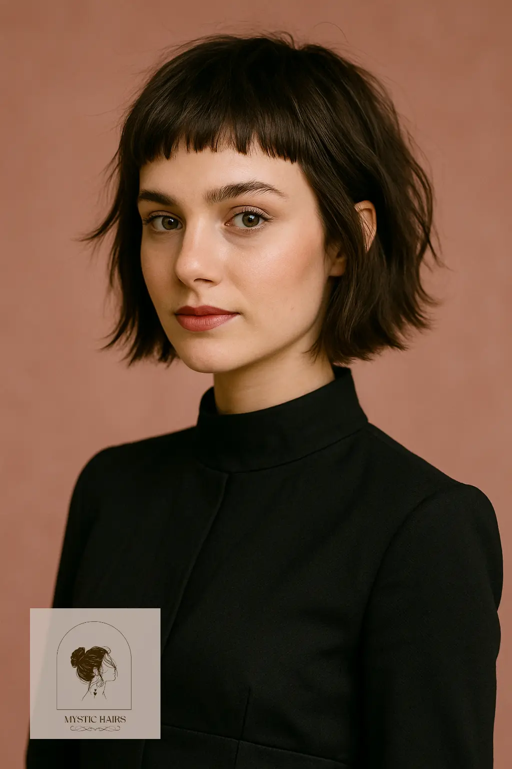 Textured Bob with Baby Bangs