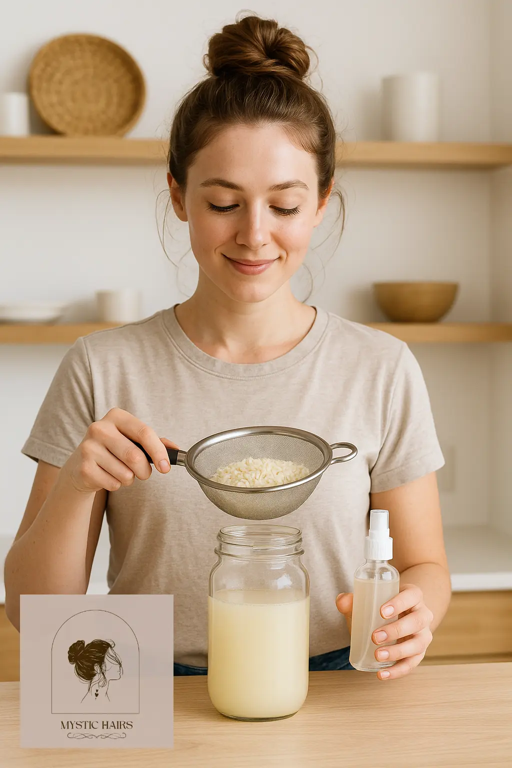 Use Rice Water Rinse for Strength and Shine