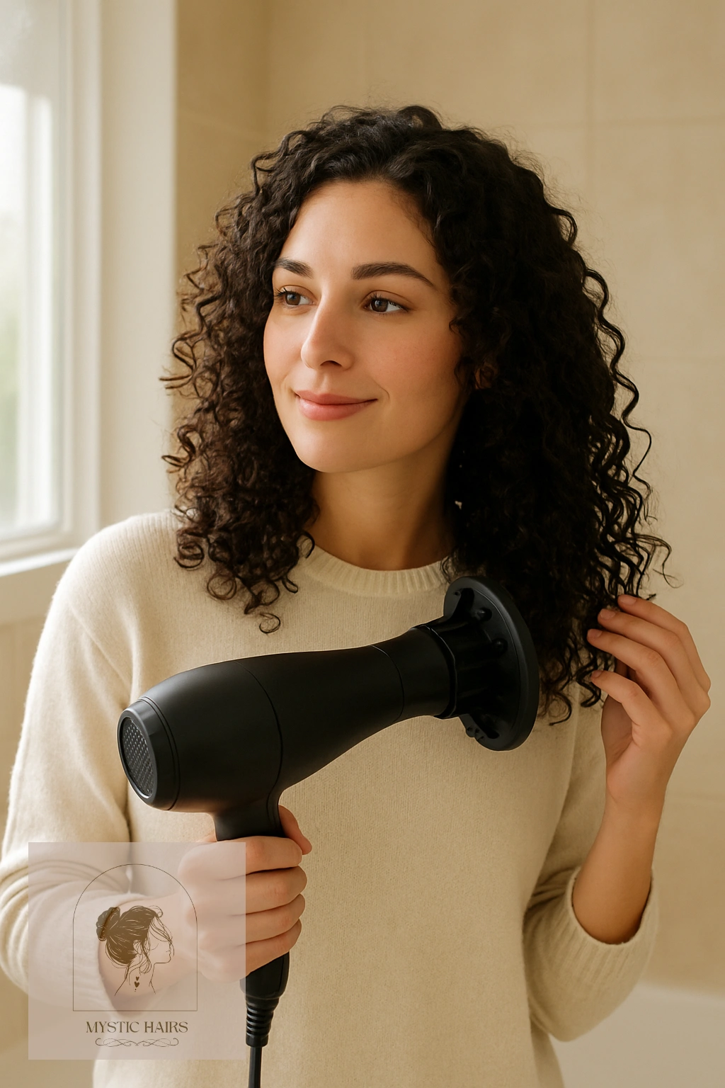 Use a Diffuser for Gentle Drying of Curly Hair